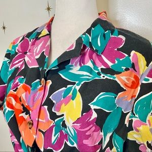 Vintage Floral Two Piece Outfit